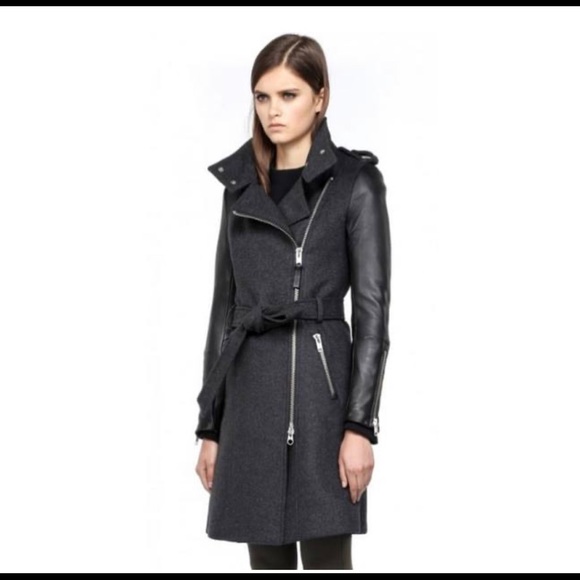 Mackage Jackets & Blazers - Mackage Dale Leather Sleeve Jacket